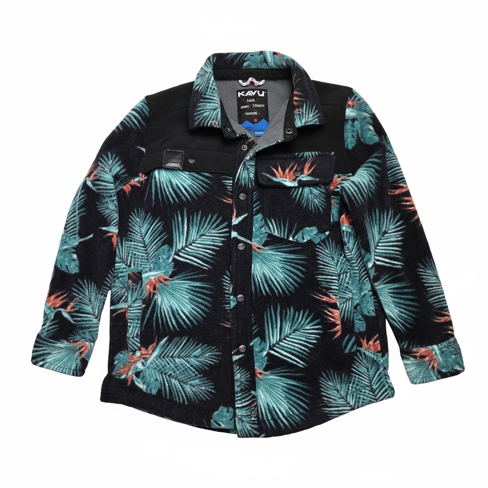 KAVU Tropical Fleece Jacket - Kids Medium (8/10)